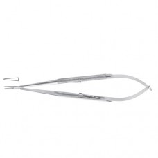 Micro Needle Holder Straight - With Lock Stainless Steel, 18.5 cm - 7 1/4"